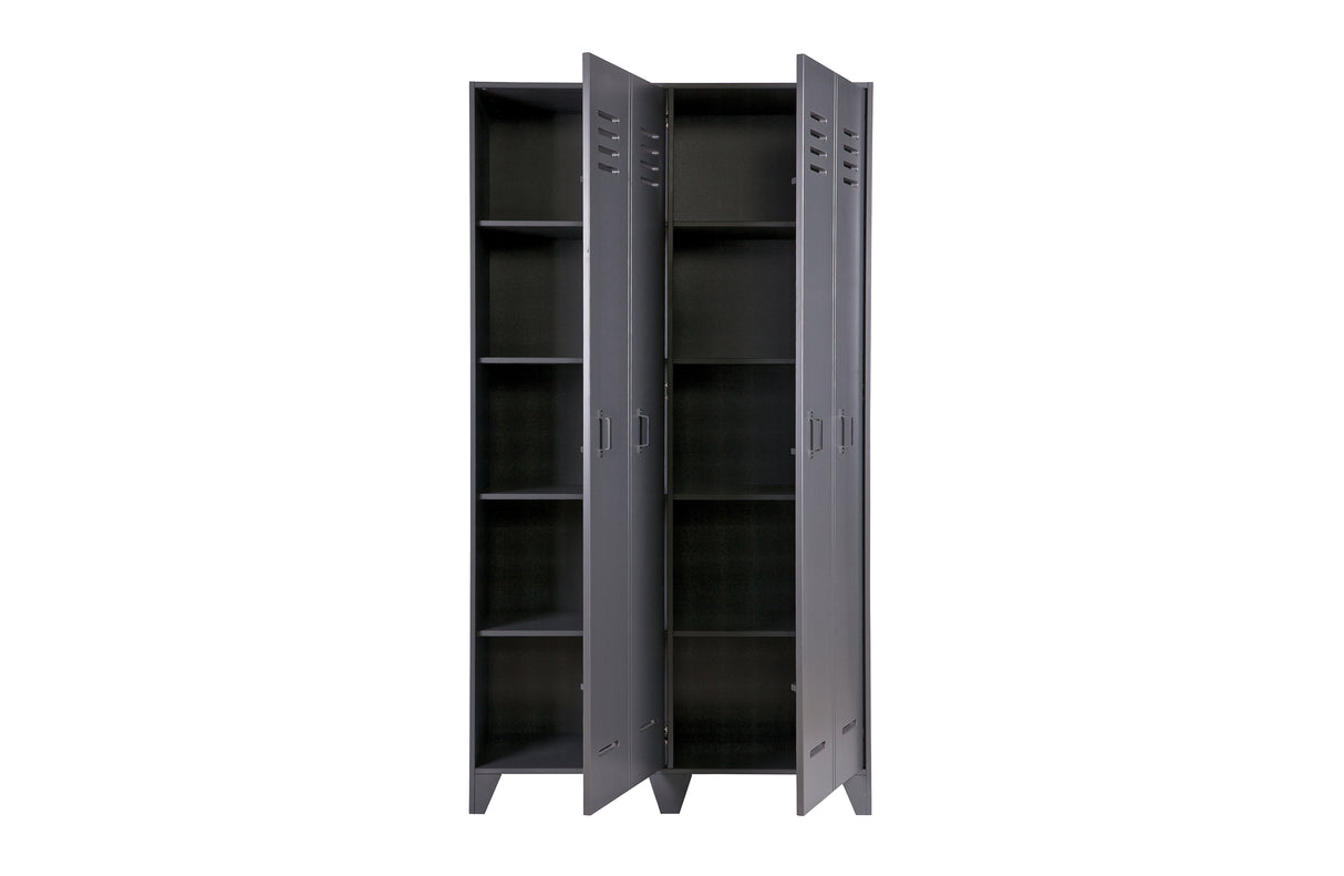 Pilka drabužių spinta