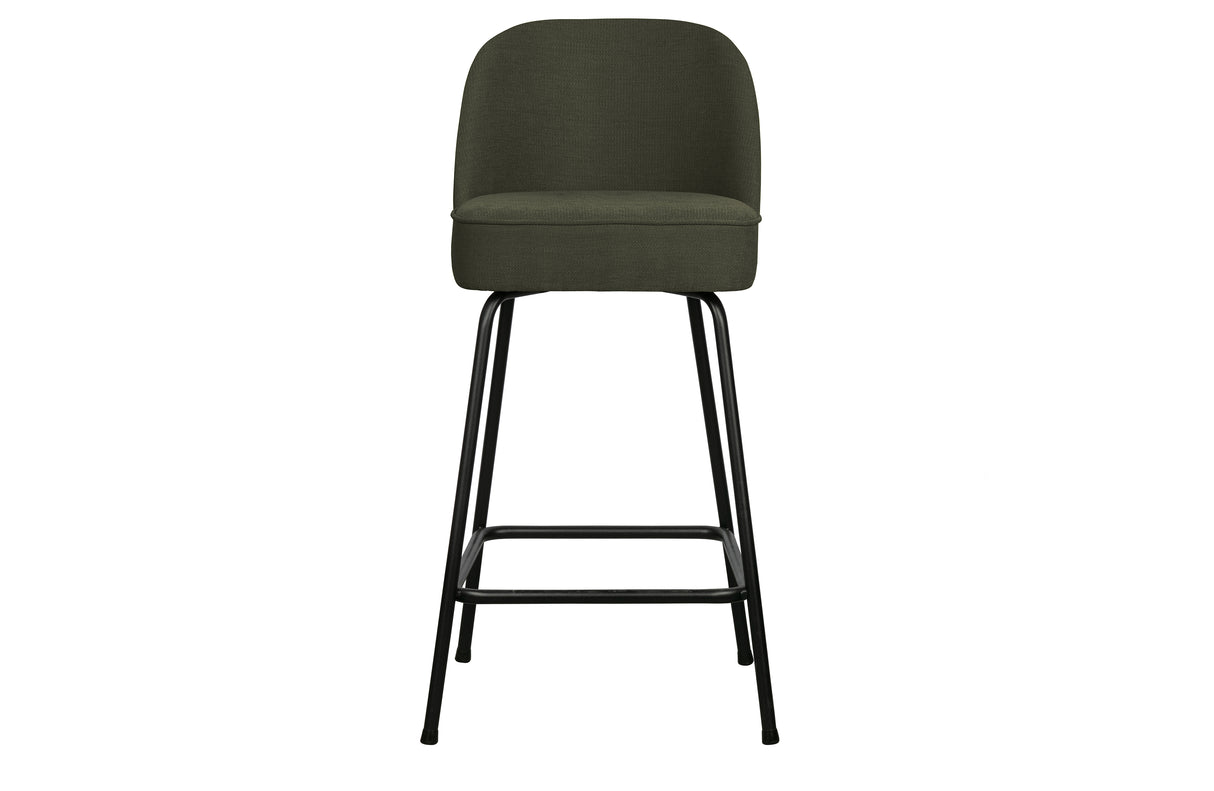 žalia pusbario kėdė