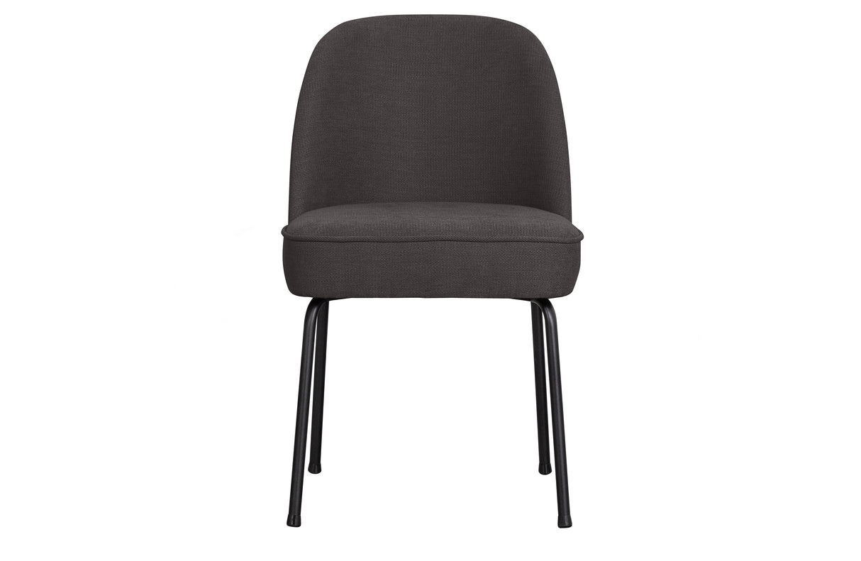 tamsiai pilka minkšta kėdė