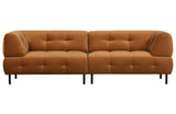 Oranžinės spalvos sofa