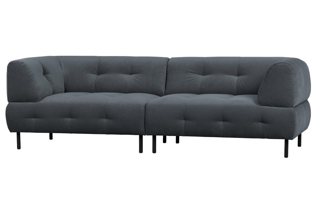 mėlyna sofa