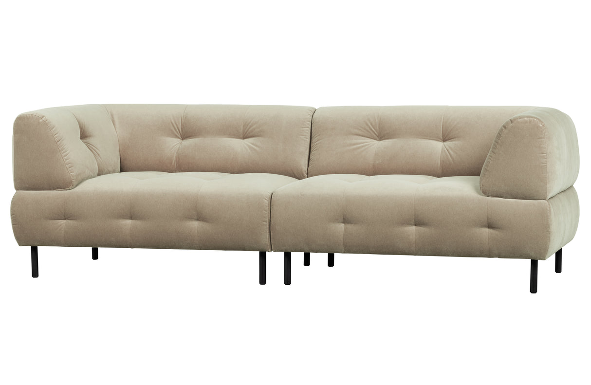 kreminės spalvos sofa