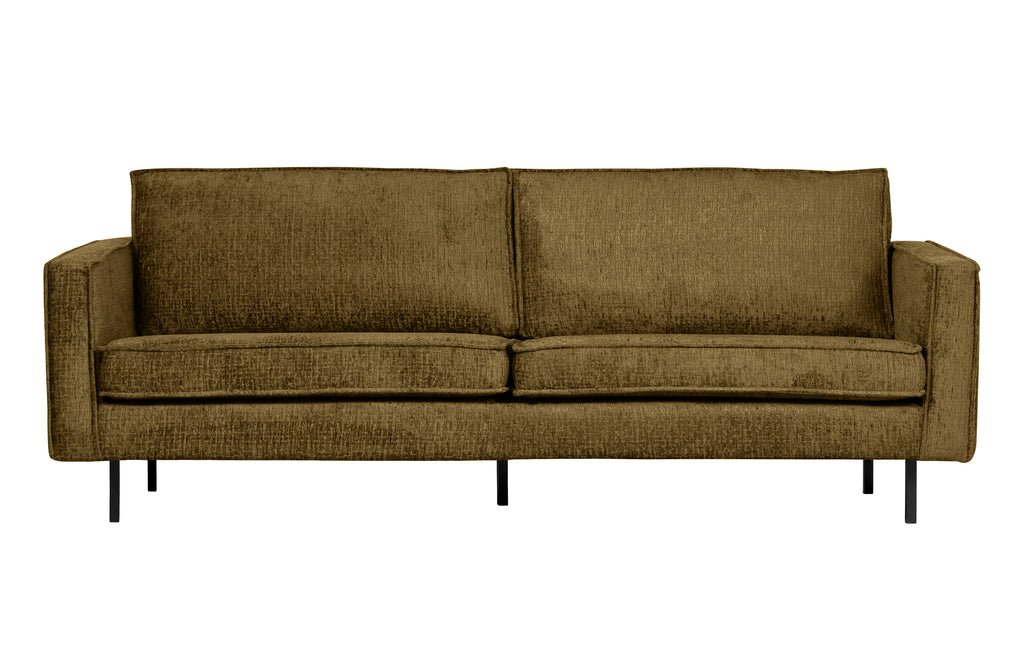Žalvario spalvos sofa