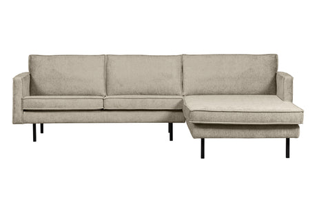 Kreminės spalvos kampinė sofa Rodeo