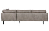 Pilka sofa kampinė