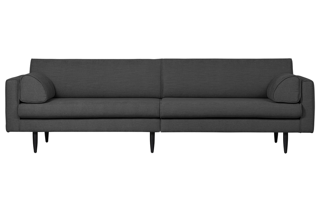 Tamsiai pilka sofa