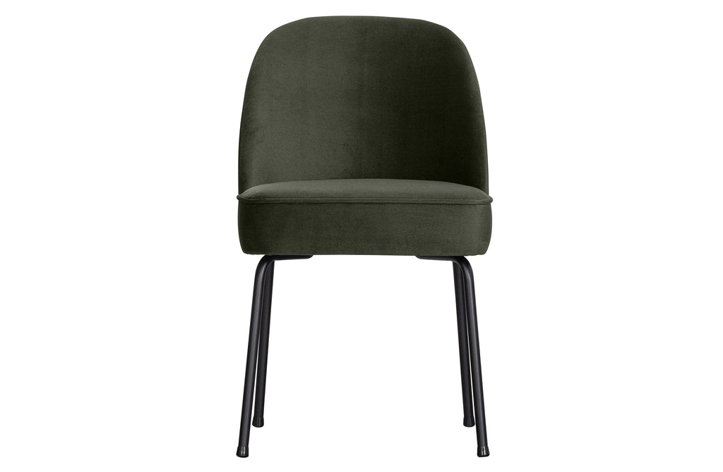 Tamsiai žalia minkšta kėdė