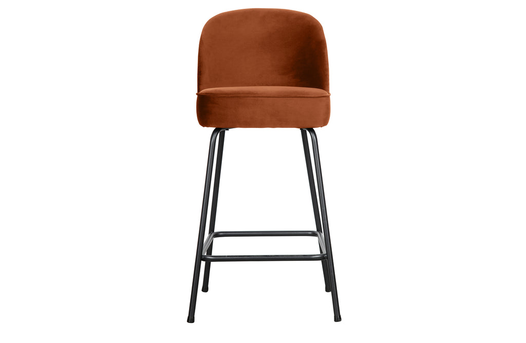 oranžinė pusbario kėdė