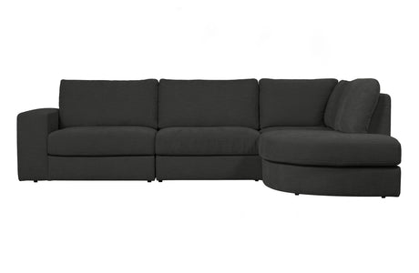 Pilka kampinė sofa