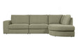 Žalia kampinė sofa