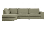 Žalia kampinė sofa