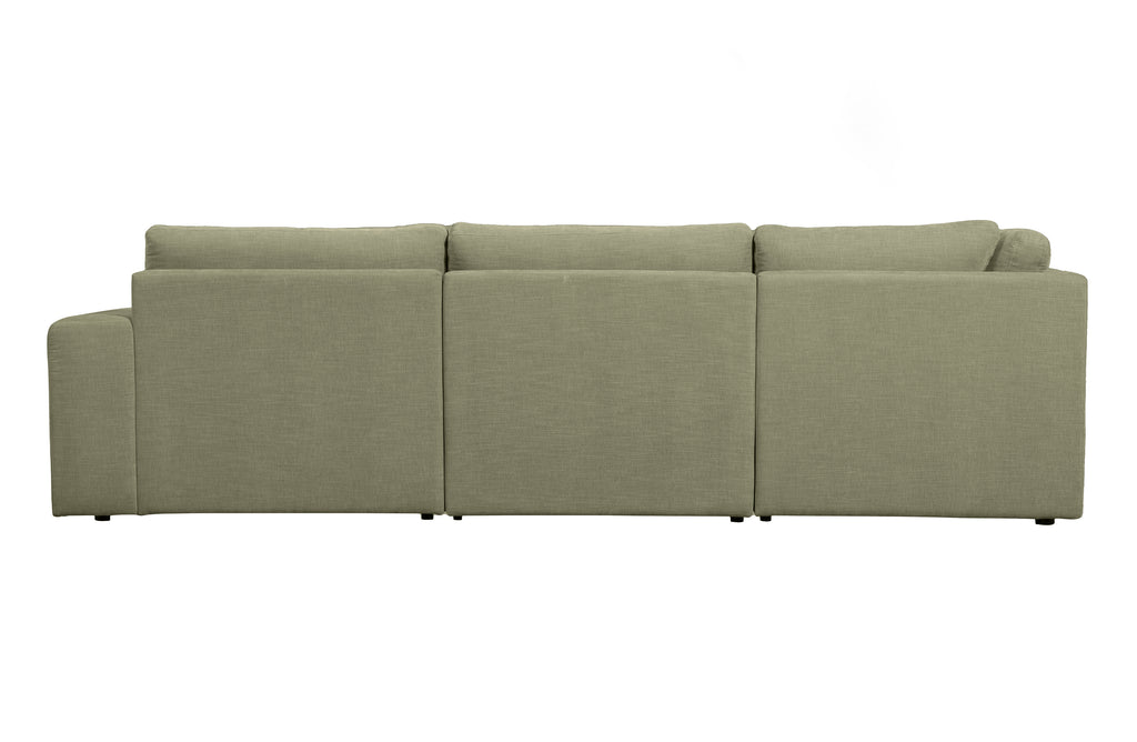 Kampinė sofa žalia