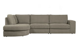 Pilkai žalia kampinė sofa