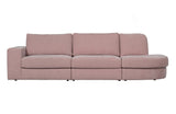 Rožinė sofa