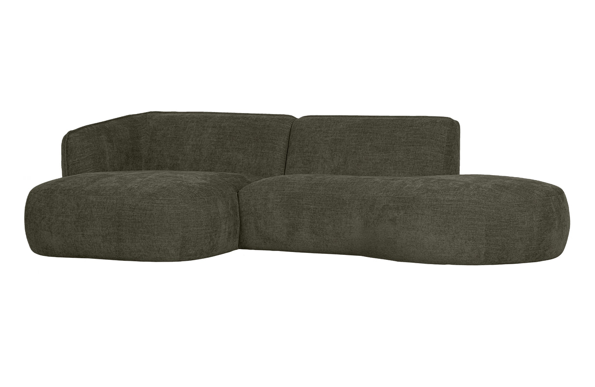 Žalia kampinė sofa