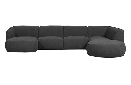 Tamsiai pilka sofa