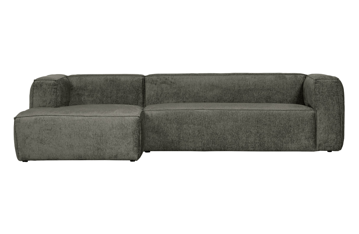 Žalsva kampinė sofa