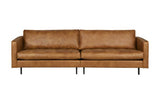 Odinė sofa ruda