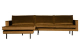 Aukso spalvos sofa