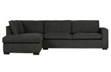 Audiniu aptraukta sofa