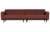 Raudona didelė sofa